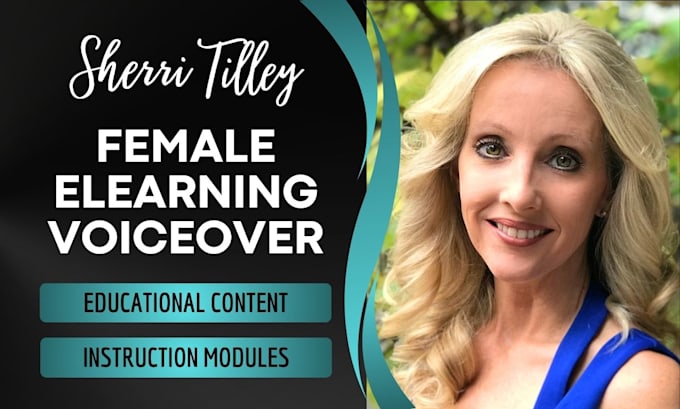 record an american female voiceover for elearning narration