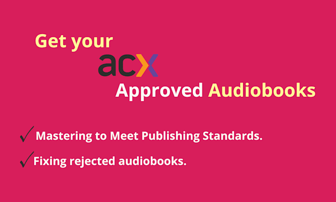 master your audiobook to meet publication standars