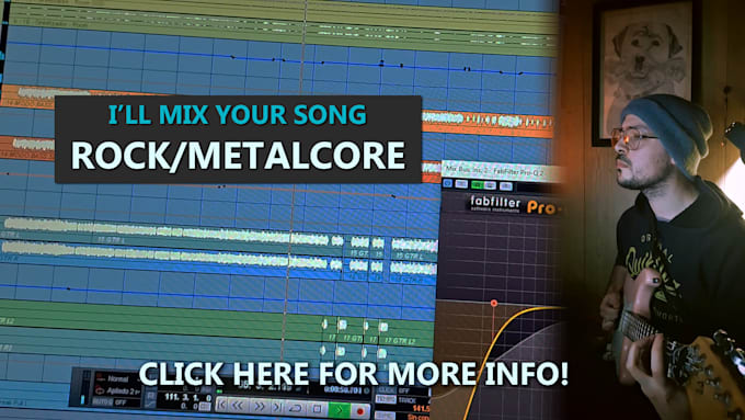 make a studio level rock, metalcore, djent mix and master