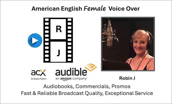 record a professional american english female voice over