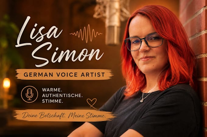 record a warm and authentic german female voice over