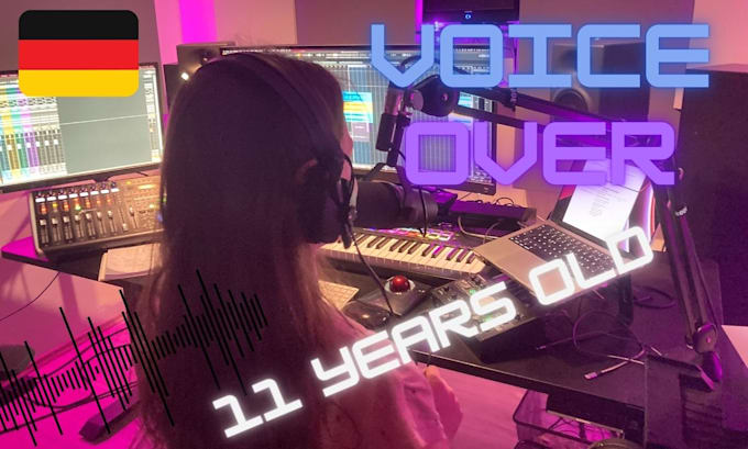 record a female german child voice in a professional studio