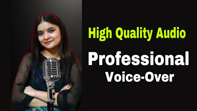 be your indian female voice over artist in english and hindi