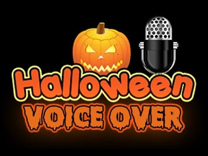 do spooky halloween or scary voiceover and laugh