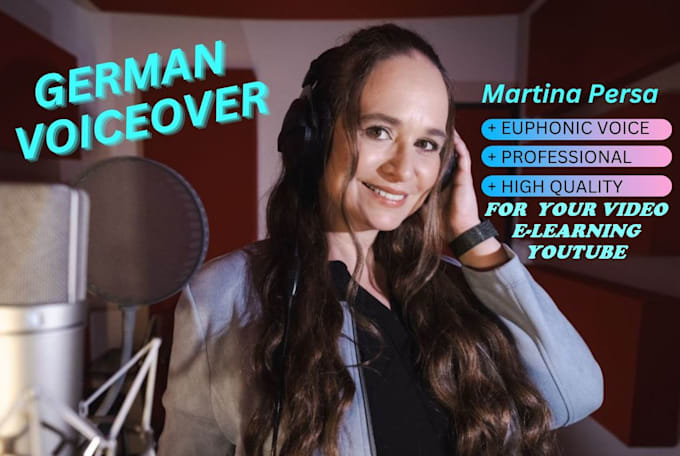 record a female german voiceover for videos