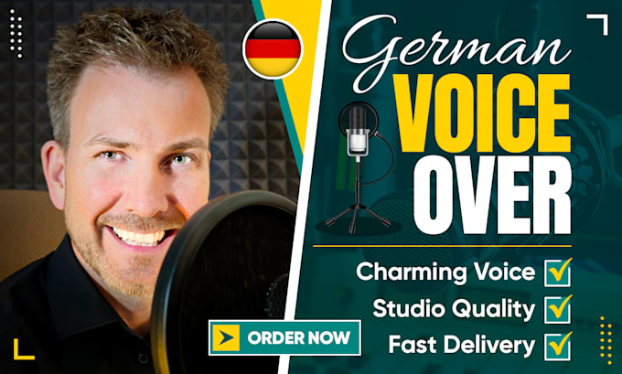 do a stunning german voiceover for your project