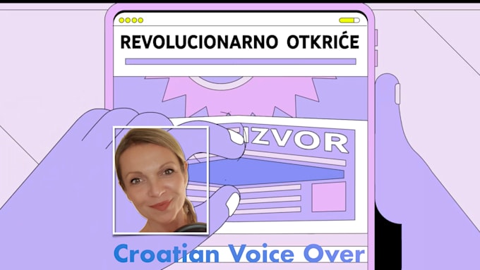record a high quality croatian female voiceover