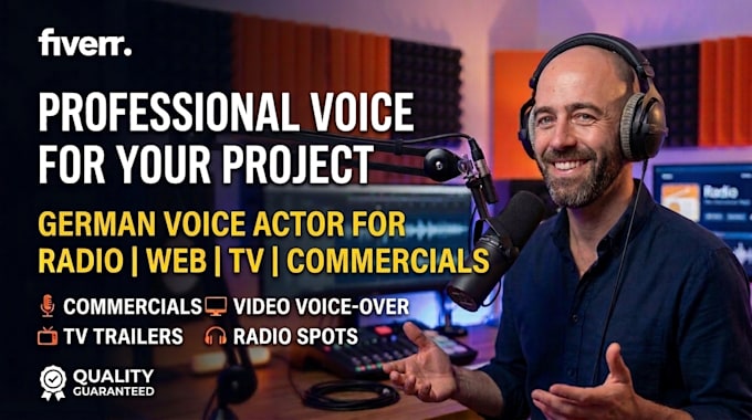 record a professional german voice over in an empathic tone