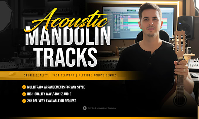 record custom acoustic mandolin tracks to enrich your music