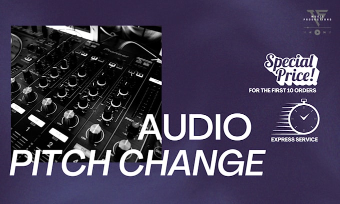 change the key of any song or audio