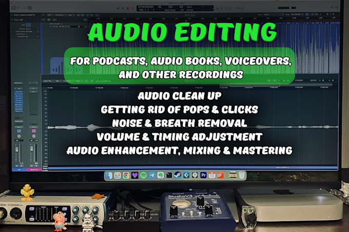 professionally clean up and edit your audio or podcast