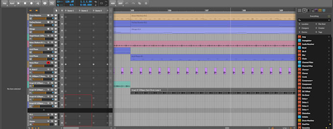 produce an instrumental electronic track