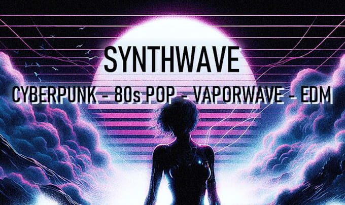 make a darkwave, synthwave, cyberpunk, edm production for you