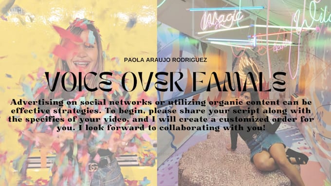 do your voice over for a ugc video