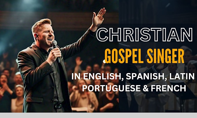 be male singer for gospel, pop, rnb in english spanish french portuguese italian