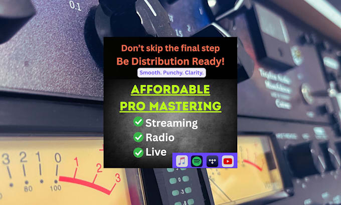 deliver loud, clear masters without sacrificing your vibe