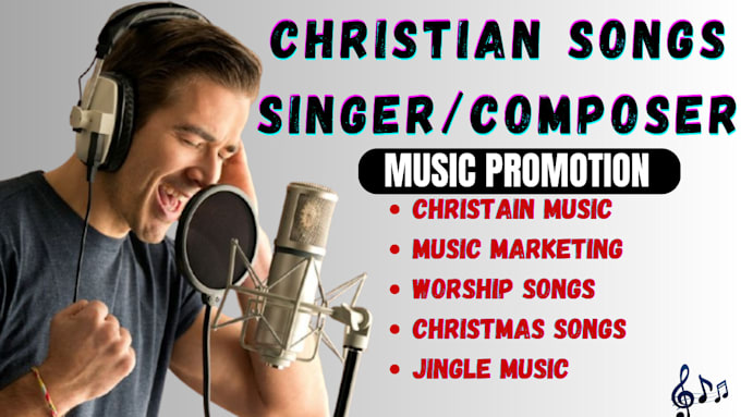 be your christian singer, gospel, worship song, custom song, jingle, godly music