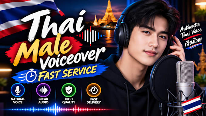 turn your script into a natural thai male voice over