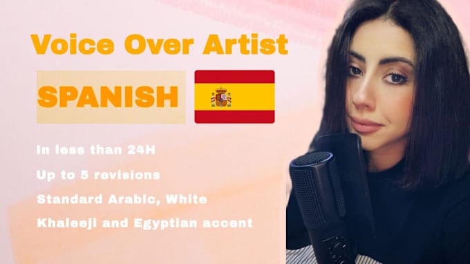 record a professional female spanish voice over