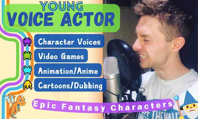 voice fantasy characters for animations, cartoons, video games
