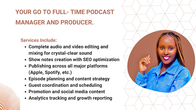 be your full time podcast manager and producer
