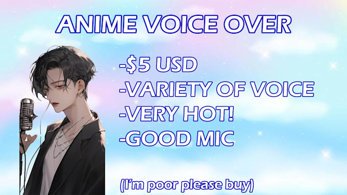 say anything in an anime voice
