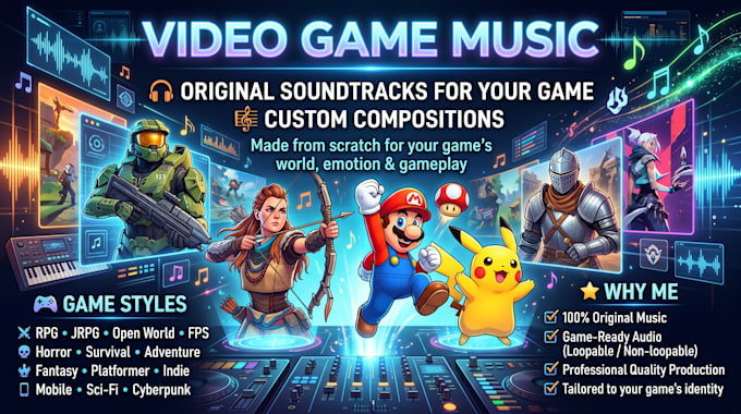make video game music for you
