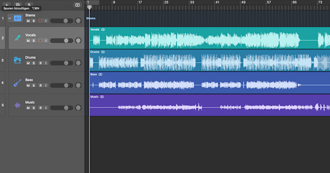 isolate and extract individual stems from any song