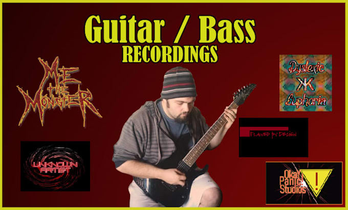 play and record guitar or bass for your project