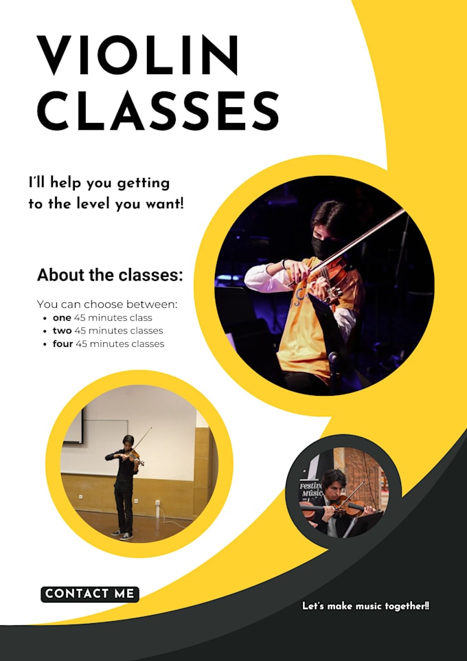 teach you how to play violin
