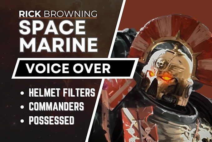 voice a warhammer 40k space marine impression