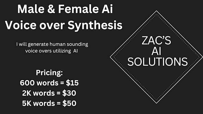 create a realistic male or female ai voiceover