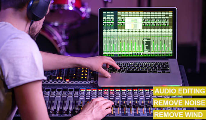 do audio editing, clean, enhance, cleanup, fix, remove noise