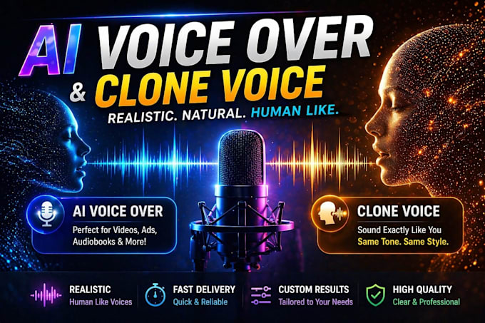 create ai clone voiceover realistic for audiobook