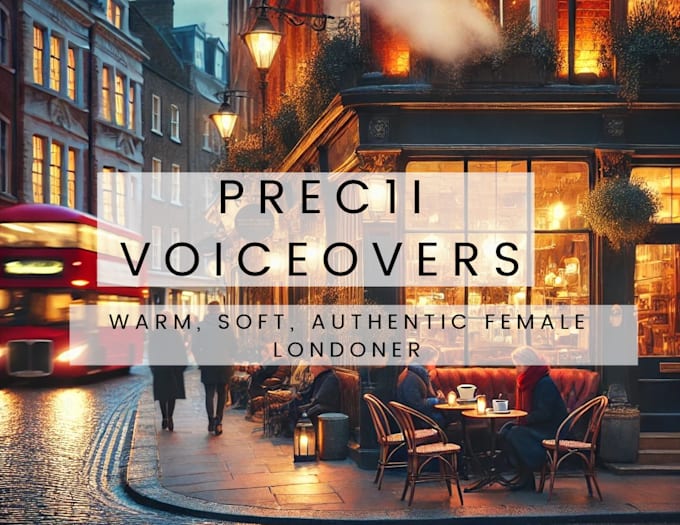 deliver soft, but authentic female londoner voiceover or narration services