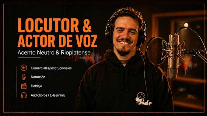 record a professional latin spanish voice over in neutral accent