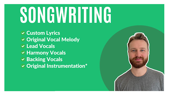 write and sing vocals on your song