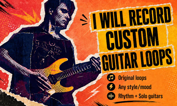 record professional guitar loops for beatmakers or producers