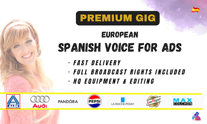 record a female spanish voice over for commercials and ads