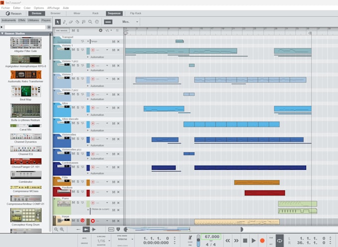 compose an orchestral or folk music
