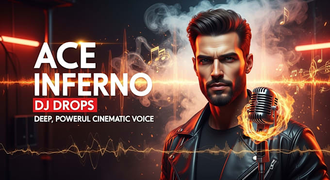 create pro dj drops with a deep voice, fast delivery
