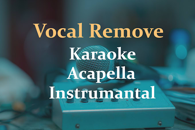 remove vocals from any song  create custom karaoke tracks