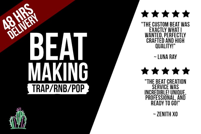 produce a professional rnb, trap or drill beat for you