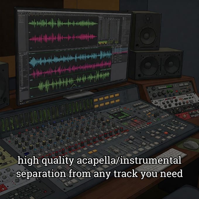 do instruments, bass, voice and drums separation from any songs