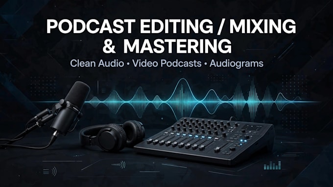 do professional podcast editing, mixing and mastering