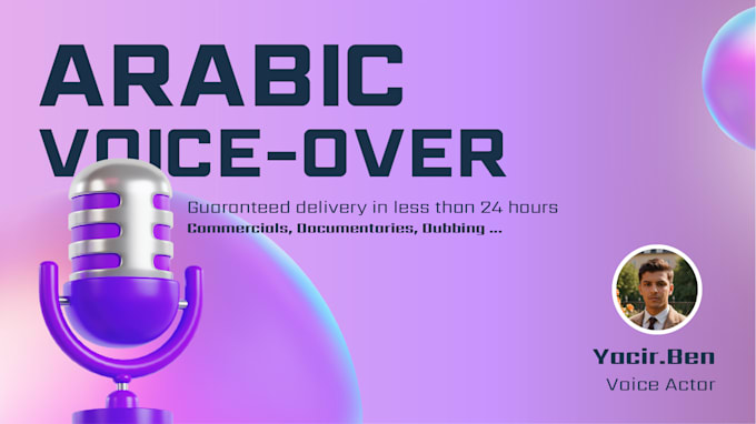 make an arabic voice over for you