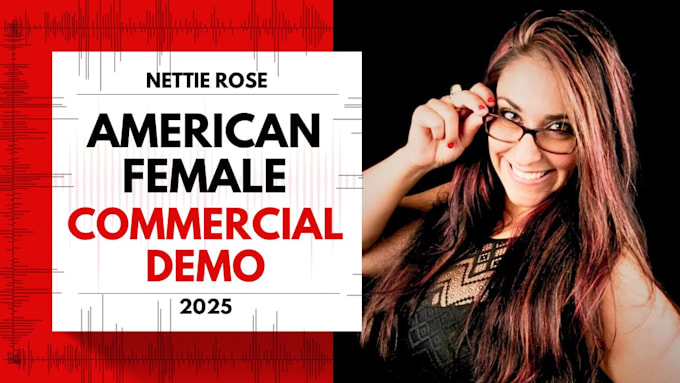 record american female professional commercial voice over