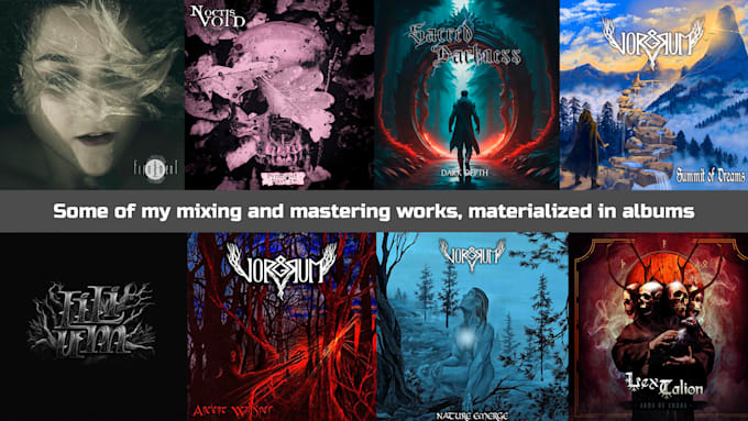 mix and master your song or tracks
