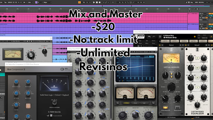 mix and master your song with unlimited revisions