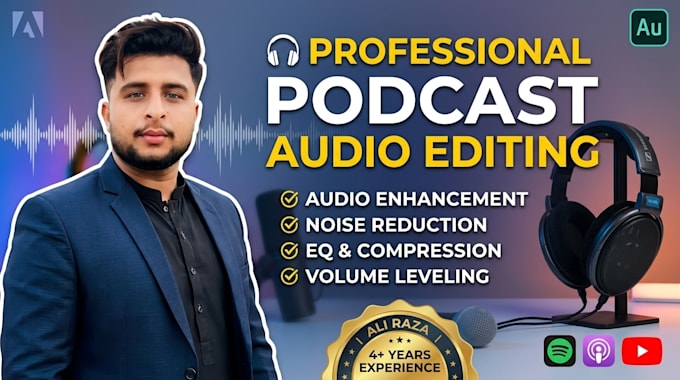edit podcast audio and enhance sound professionally